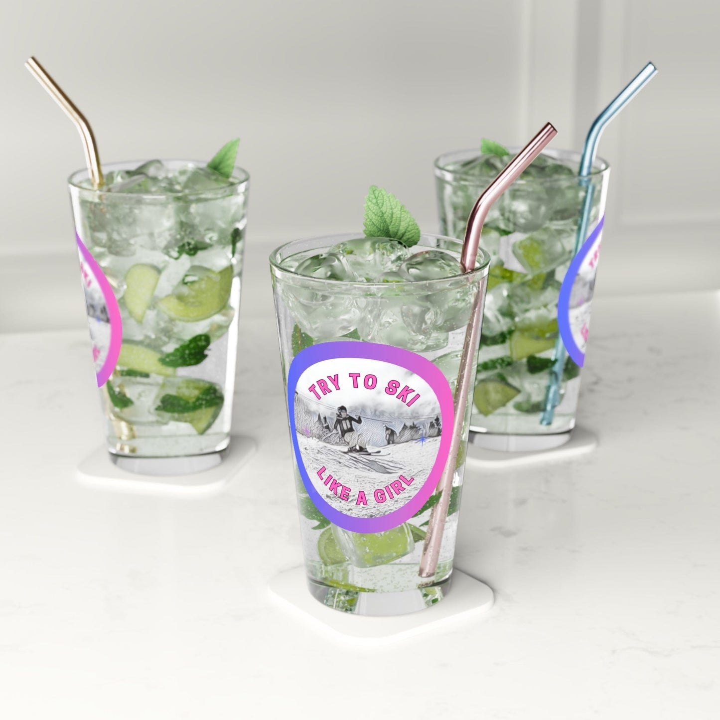 Girls Shred 16oz Pint Glass