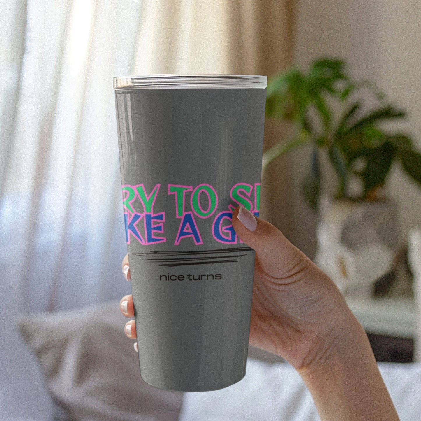 Try to Ski Like a Girl 20oz Tumbler