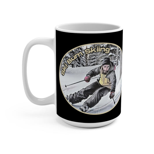 Ski Bum Skiing 15 oz Mug