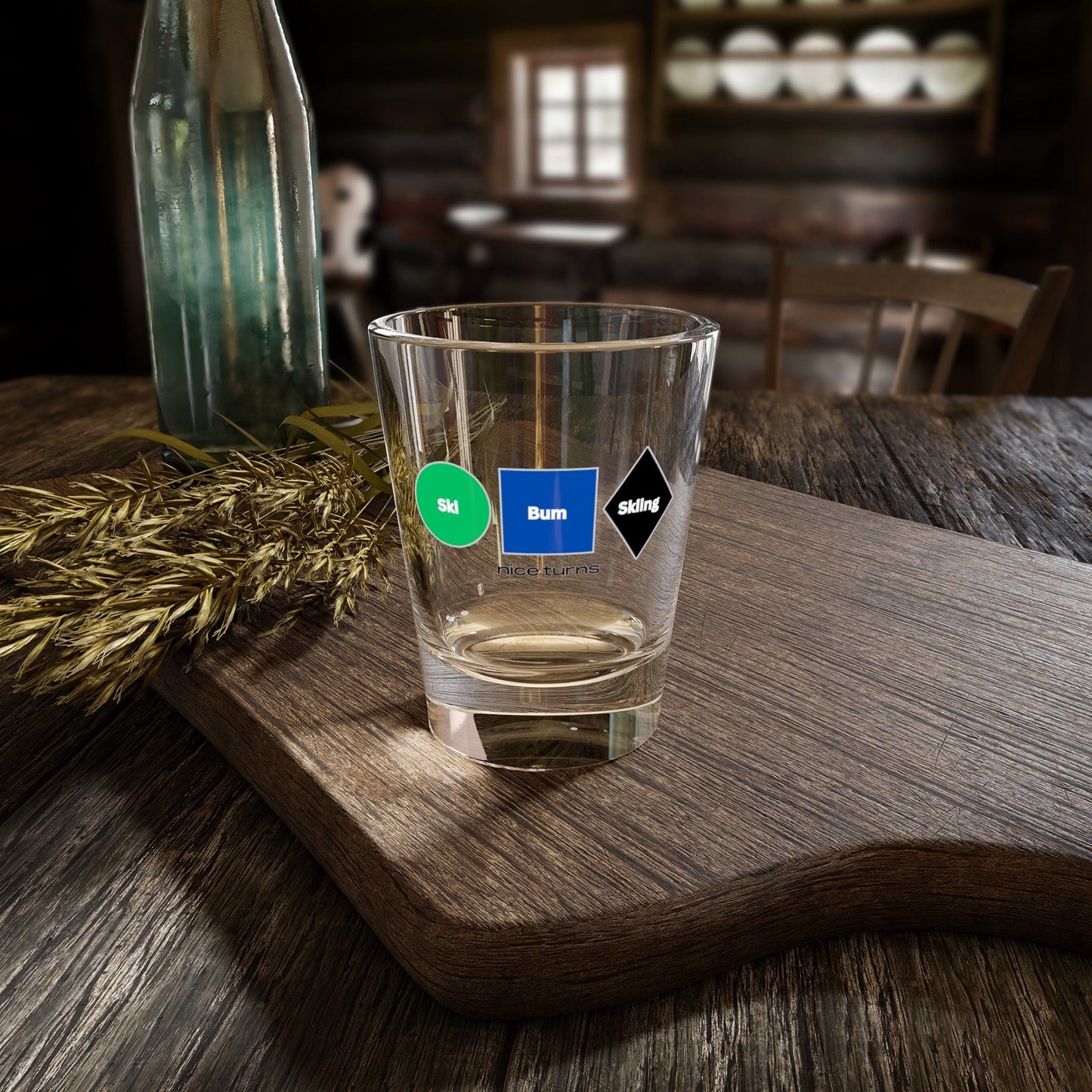 Ski Bum Skiing 1.5oz Shot Glass