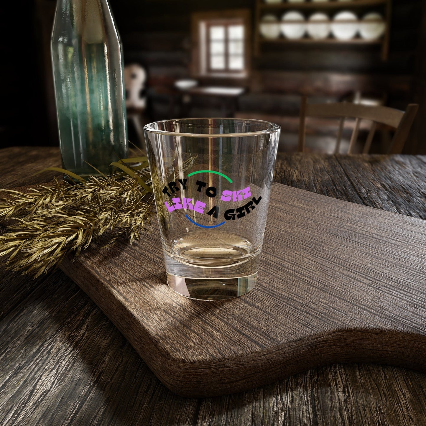 Try to Ski Like a Girl 1.5oz Shot Glass