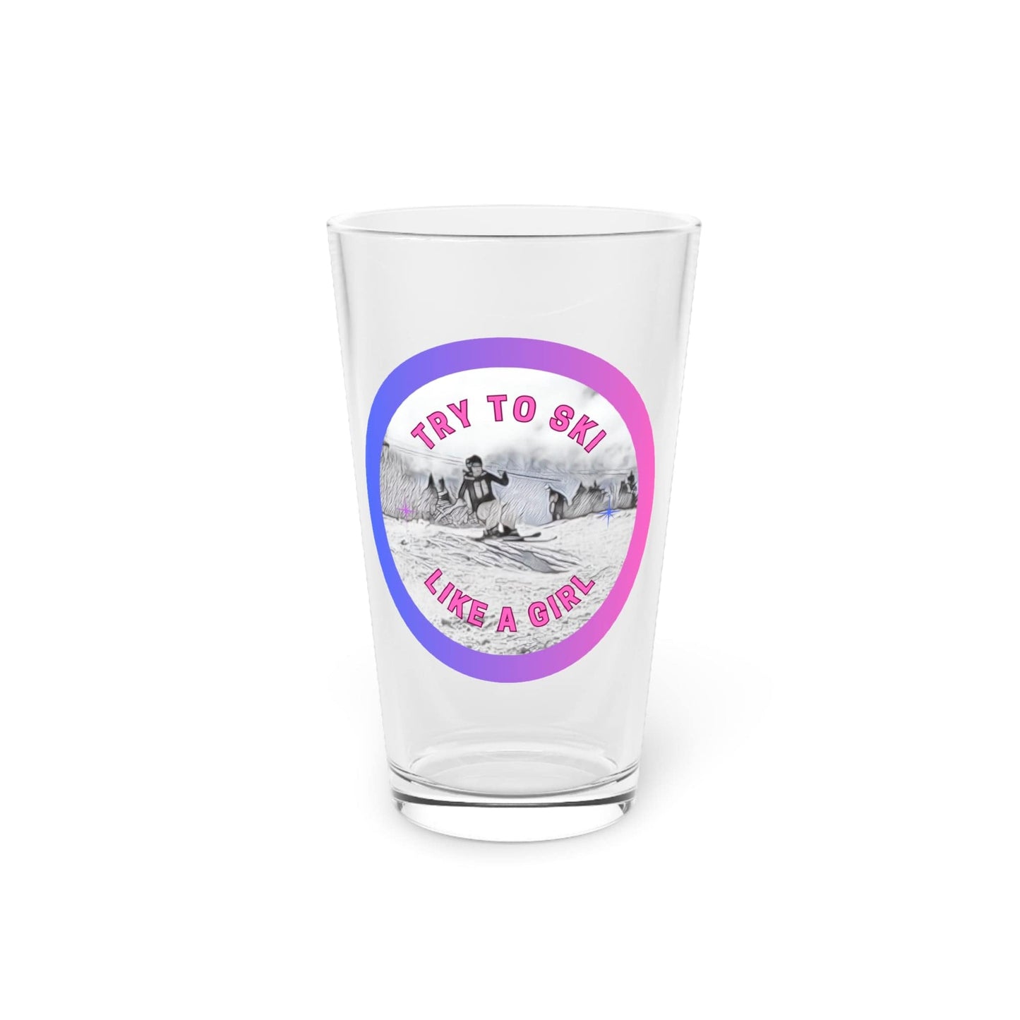 Girls Shred 16oz Pint Glass
