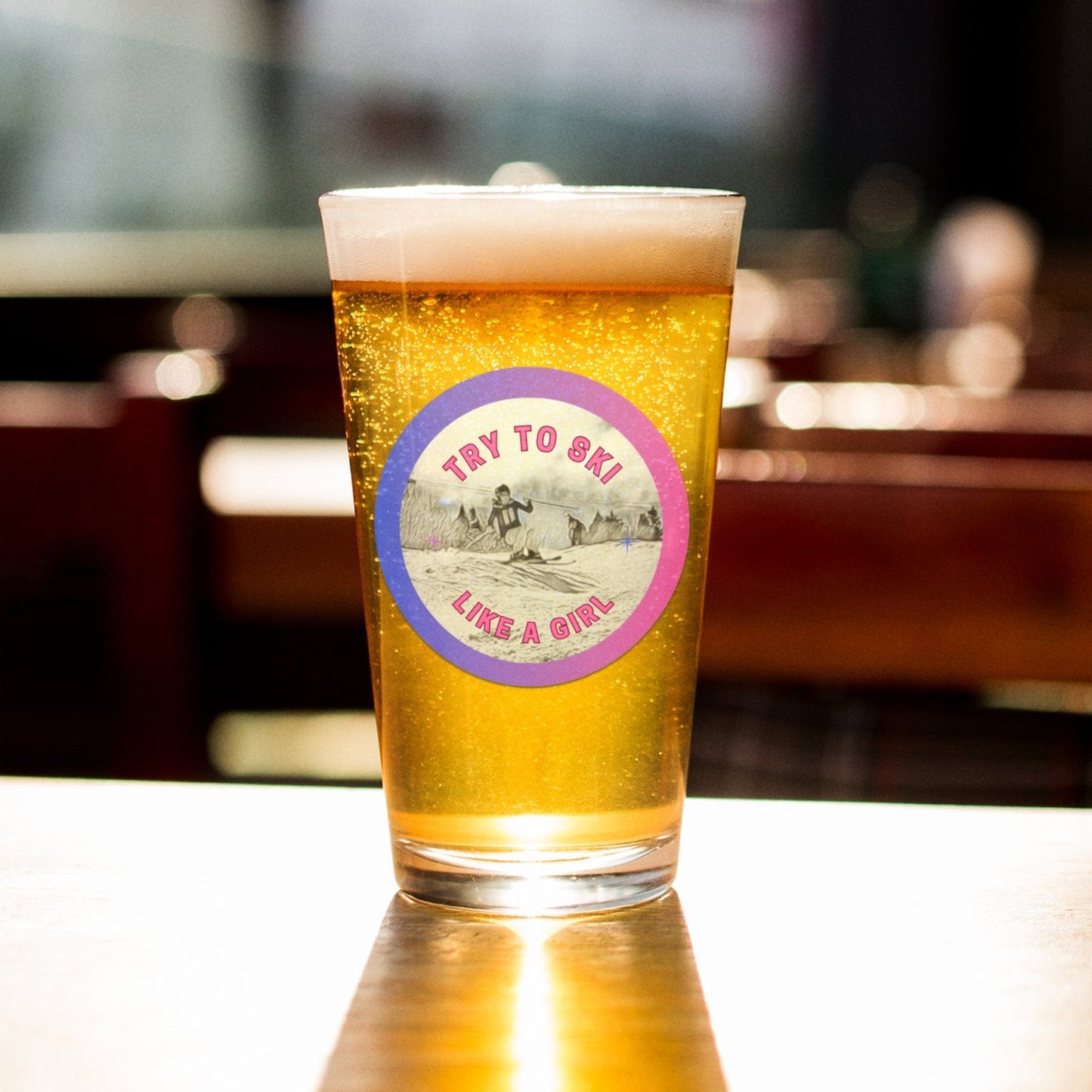 Girls Shred 16oz Pint Glass