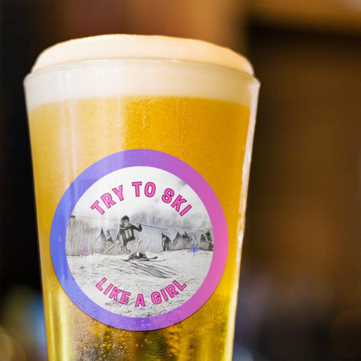 Girls Shred 16oz Pint Glass