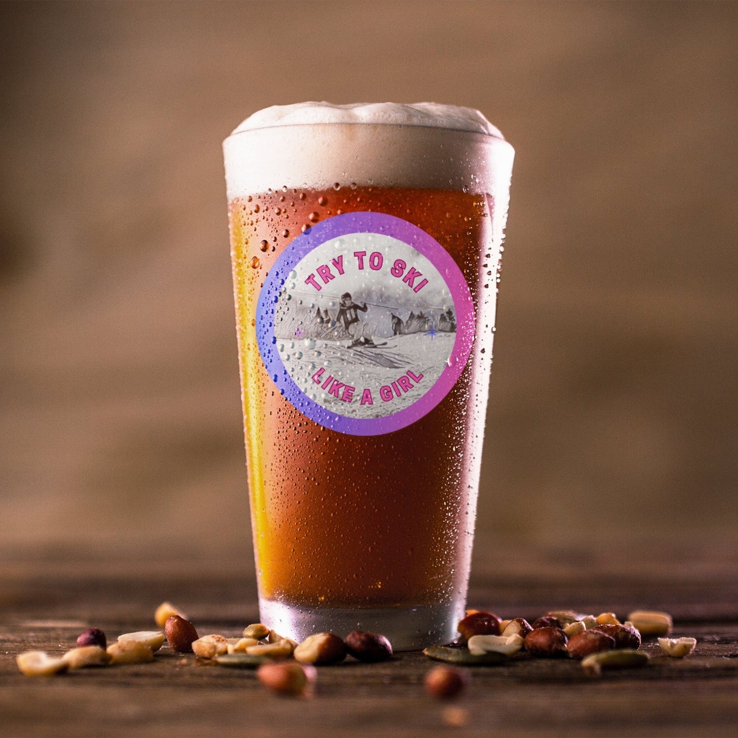 Girls Shred 16oz Pint Glass