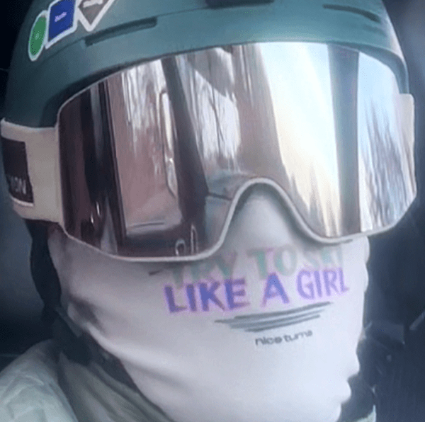 Try to Ski Like a Girl Neck Gaiter